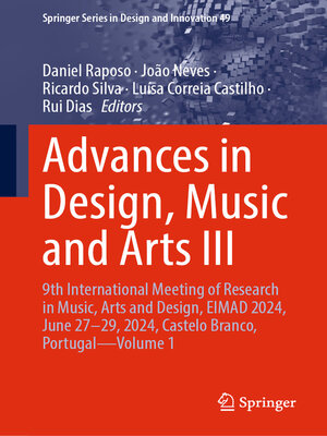 cover image of Advances in Design, Music and Arts III